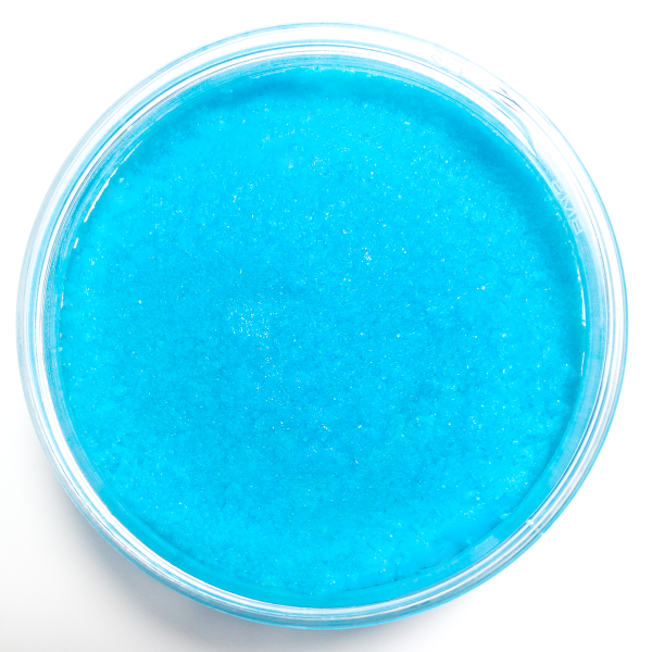 body scrub light blue