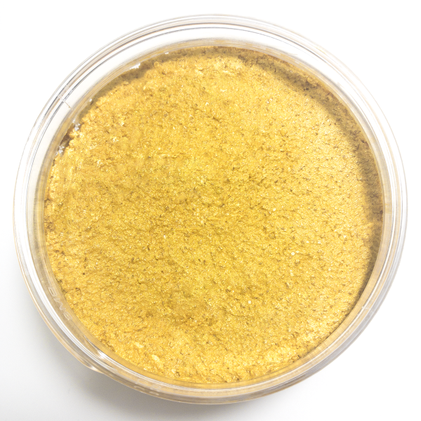 body scrub with gold shimmer