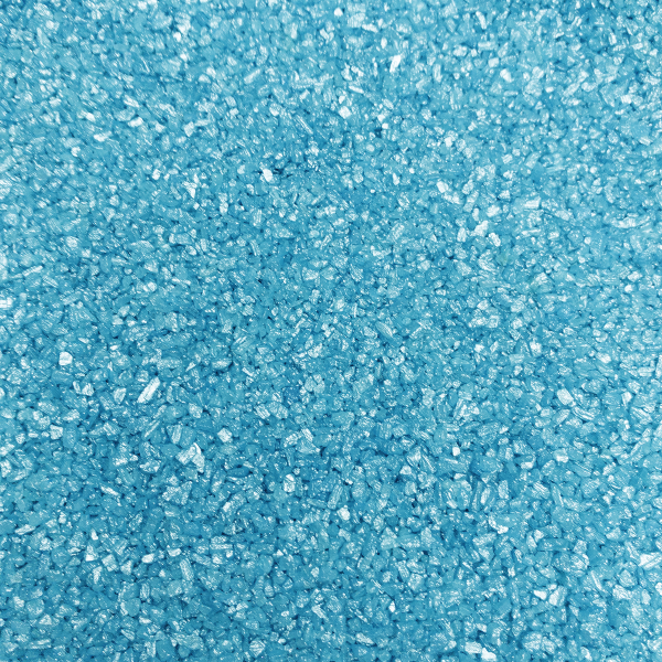 light blue shimmering bath salt